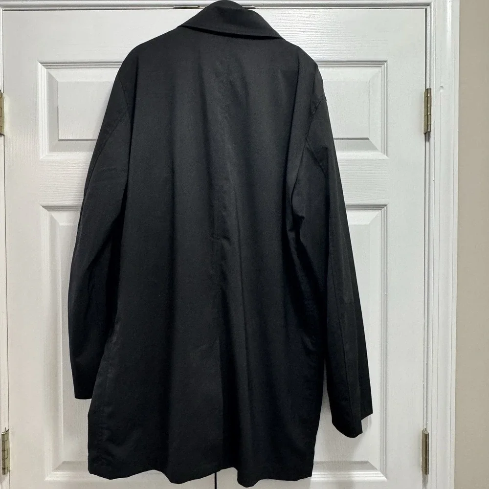 Tumi T-Tech Black Essential Gear Water Resistant‎ Rain Zip Snap Jacket Large